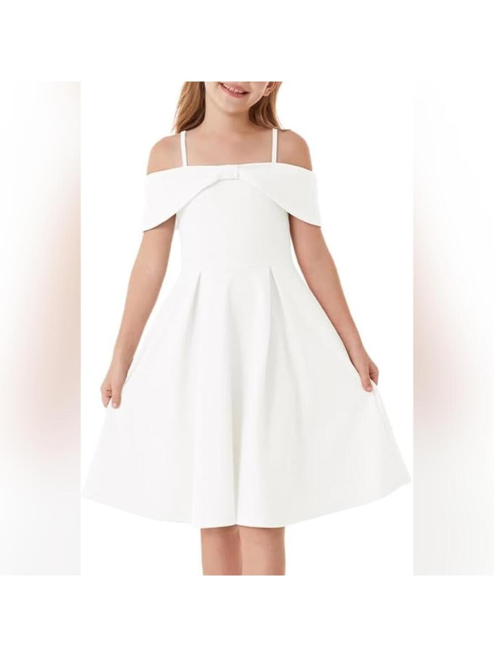 NWT Grace Karin Girls Off Shoulder A-Line Elegant Party Dress, 8Y